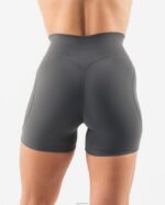 Clothing IE Alphalete Women Aura Short 5" Pewter Grey 2L4400309 - Image 5