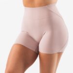 Clothing IE Alphalete Women Aura Short 5" Porcelain Brown 2L4400307