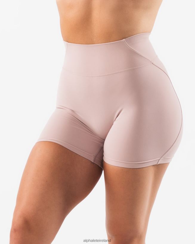 Clothing IE Alphalete Women Aura Short 5" Porcelain Brown 2L4400307 - Image 1