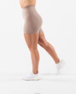 Clothing IE Alphalete Women Aura Short 5" Sand Brown 2L4400308 - Image 4