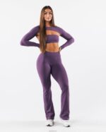 Clothing IE Alphalete Women Aura Shrug LS Aster Purple 2L4400242 - Image 2