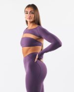 Clothing IE Alphalete Women Aura Shrug LS Aster Purple 2L4400242 - Image 3