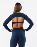 Clothing IE Alphalete Women Aura Shrug LS Ink Blue 2L4400243 - Image 4
