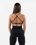 Clothing IE Alphalete Women Aura Strappy Bra Black 2L440057 - Image 2