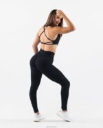 Clothing IE Alphalete Women Aura Strappy Bra Black 2L440057 - Image 3