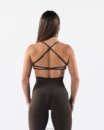 Clothing IE Alphalete Women Aura Strappy Bra Cashmere Brown 2L440054 - Image 2