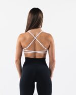 Clothing IE Alphalete Women Aura Strappy Bra White 2L440042 - Image 2