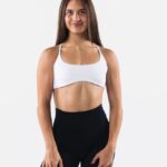 Clothing IE Alphalete Women Aura Strappy Bra White 2L440042
