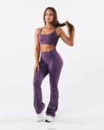 Clothing IE Alphalete Women Aura Strappy Longline Bra Aster Purple 2L440034 - Image 3