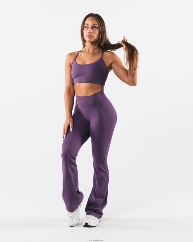 Clothing IE Alphalete Women Aura Strappy Longline Bra Aster Purple 2L440034 - Image 3
