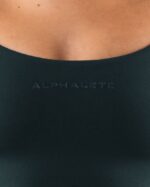 Clothing IE Alphalete Women Aura Strappy Longline Bra Cypress Green 2L440031 - Image 5
