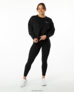 Clothing IE Alphalete Women Classic Crew Black 2L4400291 - Image 4
