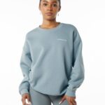 Clothing IE Alphalete Women Classic Crew Fog Blue 2L4400289
