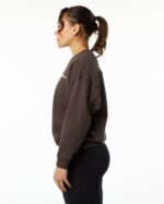 Clothing IE Alphalete Women Classic Crew Fudge Brown 2L4400290 - Image 2