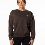 Clothing IE Alphalete Women Classic Crew Fudge Brown 2L4400290