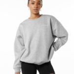 Clothing IE Alphalete Women Classic Crew Heather Grey 2L4400288