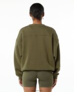 Clothing IE Alphalete Women Classic Crew Willow Green 2L4400261 - Image 4