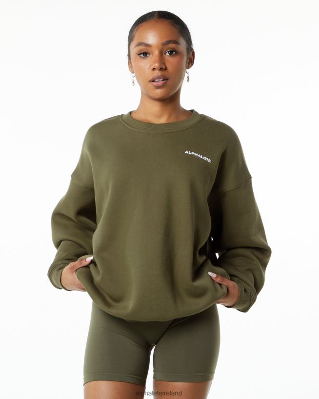 clothing_ie_alphalete_women_classic_crew_willow_green_2l4400261.jpg Clothing IE Alphalete Women Classic Crew Willow Green 2L4400261 - Image 1