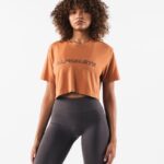 Clothing IE Alphalete Women Core Airtech SS Crop Alloy Orange 2L4400204