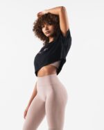 Clothing IE Alphalete Women Core Airtech SS Crop Black 2L4400210 - Image 3