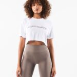 Clothing IE Alphalete Women Core Airtech SS Crop White 2L4400202