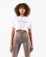 Clothing IE Alphalete Women Core Airtech SS Crop White 2L4400202