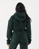 Clothing IE Alphalete Women King Crop Hoodie Evergreen Green 2L4400276 - Image 4