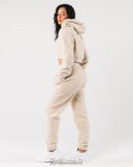 Clothing IE Alphalete Women King Crop Hoodie Vanilla Brown 2L4400273 - Image 2