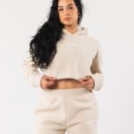 Clothing IE Alphalete Women King Crop Hoodie Vanilla Brown 2L4400273