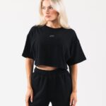 Clothing IE Alphalete Women Origin Crop Black 2L4400192
