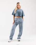 Clothing IE Alphalete Women Origin Crop Glacier Blue 2L4400189 - Image 2