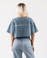 Clothing IE Alphalete Women Origin Crop Glacier Blue 2L4400189 - Image 4