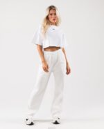Clothing IE Alphalete Women Origin Crop White/Pewter 2L4400186 - Image 2