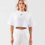 Clothing IE Alphalete Women Origin Crop White/Pewter 2L4400186