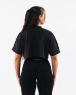 Clothing IE Alphalete Women Republic Crop Tee Black 2L4400201 - Image 4