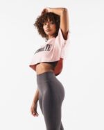 Clothing IE Alphalete Women Republic Crop Tee Flat Rose Pink 2L4400198 - Image 3