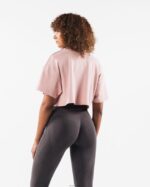 Clothing IE Alphalete Women Republic Crop Tee Flat Rose Pink 2L4400198 - Image 4