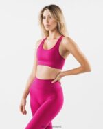 Clothing IE Alphalete Women Revival Bra Magenta Pink 2L440072 - Image 4