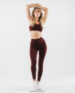 Clothing IE Alphalete Women Revival Bra Sangria Red 2L440075 - Image 3