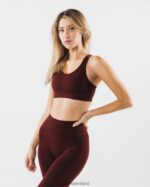 Clothing IE Alphalete Women Revival Bra Sangria Red 2L440075 - Image 4