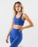 Clothing IE Alphalete Women Revival Bra Sapphire Blue 2L440074 - Image 4