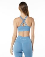 Clothing IE Alphalete Women Revival Bra Washed Denim Blue 2L4400127 - Image 2
