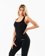 Clothing IE Alphalete Women Seamless Racerback Tank Black 2L4400164 - Image 3