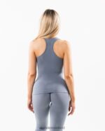 Clothing IE Alphalete Women Seamless Racerback Tank Still Water Blue 2L4400160 - Image 4