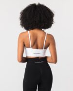 Clothing IE Alphalete Women Seamless Ribbed Bra White 2L440067 - Image 4