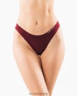 Clothing IE Alphalete Women Seamless Thong 3pk Lilac/Sangria/Jade Green 2L4400466 - Image 4