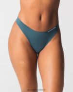 Clothing IE Alphalete Women Seamless Thong 3pk Med Grey/Navy/Black 2L4400467 - Image 2