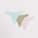 Clothing IE Alphalete Women Seamless Thong 3pk Powder Blue/Leaf Green/Pastel Pink 2L4400464