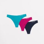 Clothing IE Alphalete Women Seamless Thong 3pk Turquoise/Fuchsia/Midnight 2L4400465