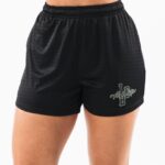 Clothing IE Alphalete Women Signature Mesh Short 4" Black/Sage 2L4400329